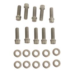Intake Manifold Bolts, Steel, Cadmium, Hex Head, Washers, Pontiac, V8, Kit