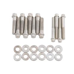 Intake Manifold Bolts, Steel, 12-Point Head, Washers, Use On RPM Air-Gap Intake Manifold Only, Ford, 351C, Kit
