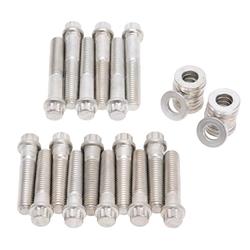 Intake Manifold Bolts, Steel, 12-Point Head, Washers, Ford, Lincoln, Mercury, 429, 460, Kit