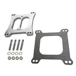 Carburetor Spacer, Aluminum, .500 in. Thick, Divided-Wall, Square Bore, Each