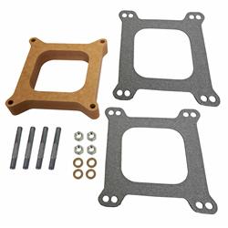 Carburetor Spacer, Wood, 1 in. Thick, Open, Square Bore, Each