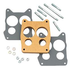 Carburetor Spacer, Wood, .750 in. Thick, 4-Hole, Spread Bore, Each