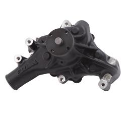 Water Pump, Mechanical, Long, High-Volume, Aluminum, Black Powdercoated, Chevy, Small Block, Each