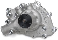 Water Pump, Victor, Mechanical, High-Volume, Aluminum, Natural, Clockwise, Passenger Side Inlet, Ford, Each