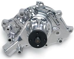 Water Pump, Victor Series, Mechanical, High-Volume, Aluminum, Polished, Clockwise, Ford, 289, 302, 351W, Each