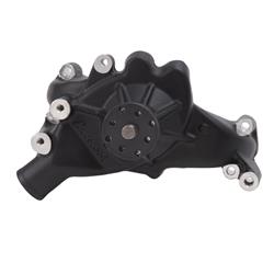 Water Pump, Mechanical, Long, High-Volume, Aluminum, Black Powdercoated, Chevy, Big Block, Each