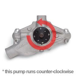 Water Pump, Mechanical, Short, High-Volume, Aluminum, Natural, Counterclockwise, Chevy, Small Block, Each