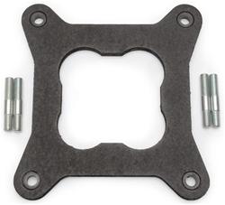 Carburetor Mounting Gasket, Heat Insulator, Nitrile Rubber Composite, 4-Barrel, Square Bore, Open Center, Each