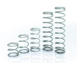 Coilover Spring, Silver Powdercoated, 3.750 in. Inside Diameter, 16.000 in. Length, 200 lbs./in.Spring Rate, Each