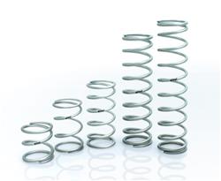 Coilover Spring, Silver Powdercoated, 3.750 in. Inside Diameter, 22.000 in. Length, 450 lbs./in.Spring Rate, Each