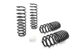 Lowering Springs, Coil Type, Front and Rear, Progressive Rate, Black Powdercoated, Jeep, Kit