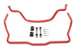 Anti-Roll Bars, Front/Rear, 36mm/24mm Diameter, Tubular/Solid Steel, Red, Ford, Mercury, Kit