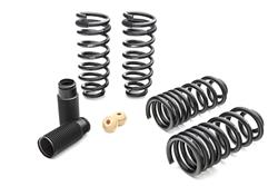 Lowering Springs, Pro-Kit, Front and Rear, Coil Type, Progressive Rate, Black Powdercoated, Cadillac, Kit