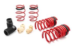 Lowering Springs, Sportline, Front and Rear, Black Powdercoated, Ford, Kit