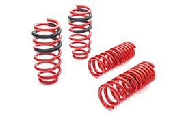 Lowering Springs, Sportline, Front and Rear, Red Powdercoated, Dodge, Kit