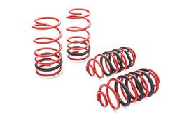 Lowering Springs, Sportline, Front and Rear, Red Powdercoated, Chevy, Kit