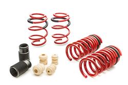 Lowering Springs, Sportline, Front and Rear, Red Powdercoated, Ford, Kit