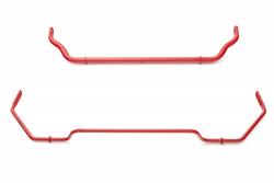 Sway Bars, Anti-Roll, Front and Rear, Hollow, Steel, Red Powdercoated, for Nissan, Kit