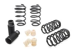 Lowering Springs, Pro-Kit, Front and Rear, Coil Type, Progressive Rate, Black Powdercoated, Volkswagen, Kit