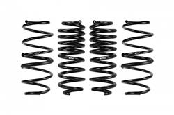 Lowering Springs, Pro-Kit, Front and Rear, Coil Type, Black Powdercoated, Progressive Rate, Ford, Kit