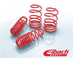 Lowering Springs, Pro-Kit, Front and Rear, Progressive Rate, Red Powdercoat, BMW, 320I XDrive, Kit