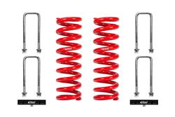 Suspension Leveling & Lift Kit, Pro-Kit, Front and Rear, Coil Springs, Leaf Spring Block, Red Powdercoated, Toyota, Kit