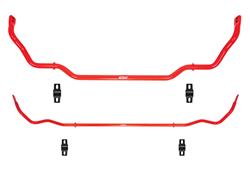 Anti-Roll Bars, Front/Rear, 25mm/19mm Diameter, Tubular/Solid Steel, Red, KIA Stinger, AWD, 3.3L, Kit