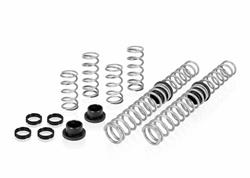 Coilover Springs, Pro-UTV Stage 2 Performance, Progressive Rate, Silver Powdercoated, for use on Honda®, Kit