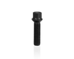 Lug Bolts, Wheel Bolt M12 x 1.5 x 45mm x 17mm Hex Taper-Seat Black Finish