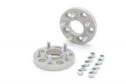 Wheel Spacers, Pro Spacer, Silver, 20mm Thick, 70.50mm Center Bore, 14mm x 1.50 RH, 5 x 4 1/2 in., Ford, Pair