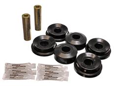 Axle Beam Bushing; Rear Bushing Set; Black