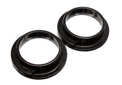 Coil Spring Isolators, Rear Upper/Lower, Polyurethane, Black, Volkswagen, Set