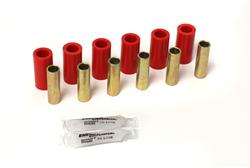 Bushing, Front/Rear Leaf Spring Set, Jeep, Red