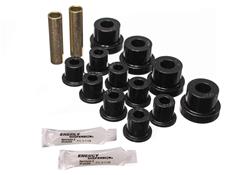 Bushings, Leaf Spring, Polyurethane, Black, Front, Jeep, Kit