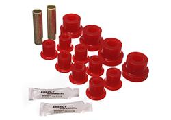 Bushings, Leaf Spring, Polyurethane, Red, Front, Jeep, Kit