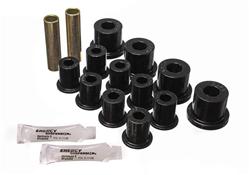 Bushings, Leaf Spring, Polyurethane, Black, Rear, Jeep, Kit