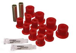 Bushings, Leaf Spring, Polyurethane, Red, Rear, Jeep, Kit