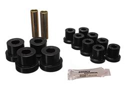 Bushings, Leaf Spring and Shackle, Polyurethane, Black, Front, Jeep, Kit