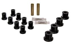 Bushing, Rear Leaf Spring Set, Jeep, with Aftermarket Shackles, Black