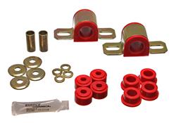 Sway Bar Bushings, Front, Polyurethane, Red, 1.000 in. Sway Bar Diameter, Jeep, Kit