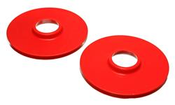 Coil Spring Isolator; Rear Coil Spring Isolator Set; Upper; Red