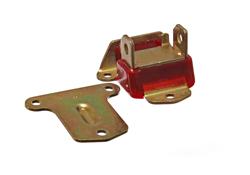 Motor Mount, Complete Mount, Bolt-In, Steel, Polyurethane, Zinc/Red, Chevy, Passenger Cars, Each