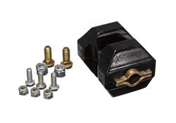 Motor Mount, Insert, Bolt-In, Steel, Polyurethane, Zinc/Black, Chevy, Pontiac, Drivers Side, Each