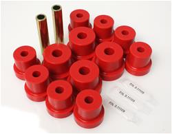 Bushings, Leaf Spring and Shackle, Polyurethane, Red, Rear, Chevy, Pontiac, Kit