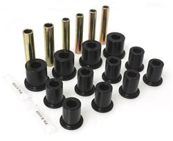 Bushings, Leaf Spring and Shackle, Polyurethane, Black, Front, Chevy, Pickup/SUV, Kit