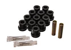 Bushings, Leaf Spring, Polyurethane, Black, Rear, Chevy, 1955 Bel Air, Kit