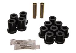 Bushings, Leaf Spring, Polyurethane, Black, Rear, Chevy, Bel Air, Kit