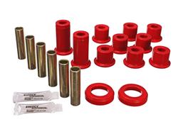 Bushings, Leaf Spring, Polyurethane, Red, Chevy, GMC, Pickup/SUV, Kit