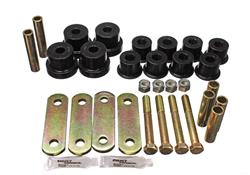 Bushings, Leaf Spring, Polyurethane, Black, Rear, Chevy, Pontiac, Kit