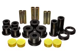 Bushings, Leaf Spring, Polyurethane, 2.5 in. main eye, Black, Rear, Chevy, GMC, Pickup, SUV, RWD, 4WD, Kit